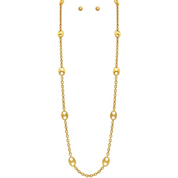 HORSE BIT LINKED LONG NECKLACE