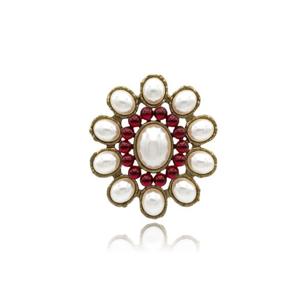 BAROQUE BOLD FLOWER BROOCH