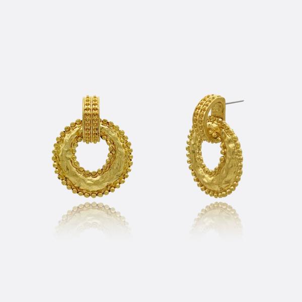 BOLD DOOR KNOCKER EARRINGS