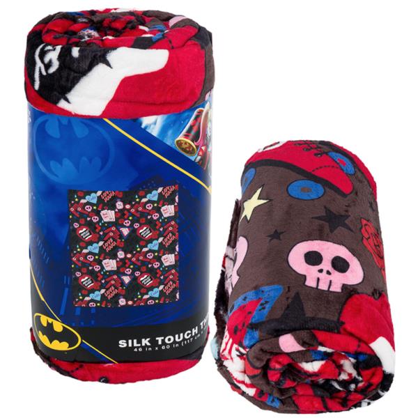 BATMAN JOKER HARLEY QUEEN BEDDING THROW BLANKET