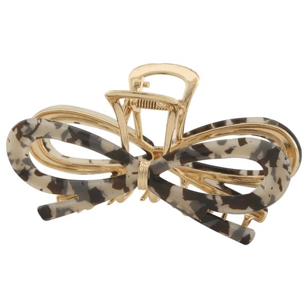 BOW TIE DESIGN HAIR CLAW CLIP
