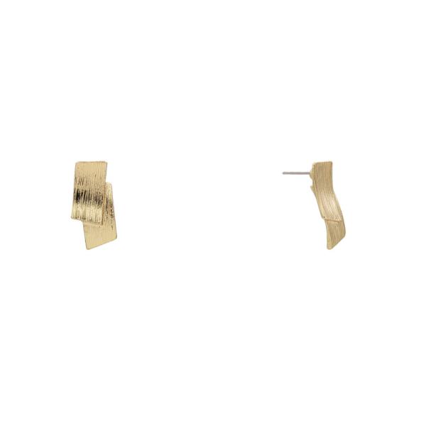 GEOMETRIC METAL STUD EARRING