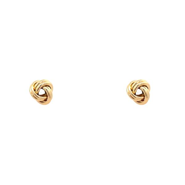 METAL KNOT STUD EARRING