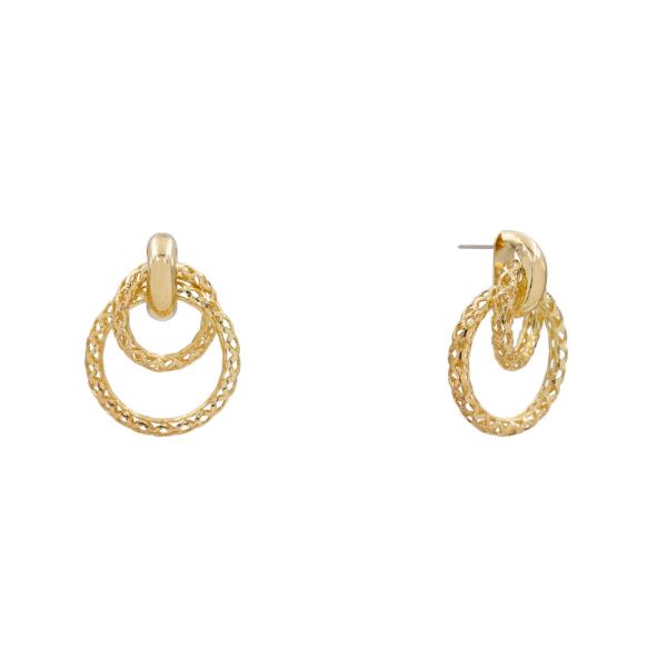LAYERED CIRCLE DROP EARRING