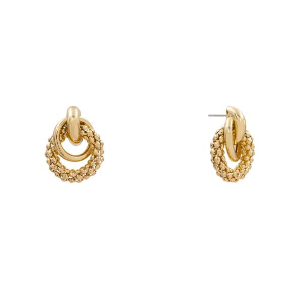 BALL CIRCLE DROP EARRING