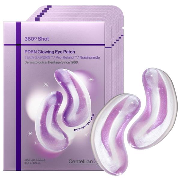 CENTELLIAN 24 360 SHOT PDRN GLOWING EYE PATCH (6 SETS, 12 PATCHES)