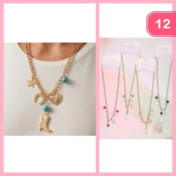 WESTERN CHARM NECKLACE (12 UNITS)