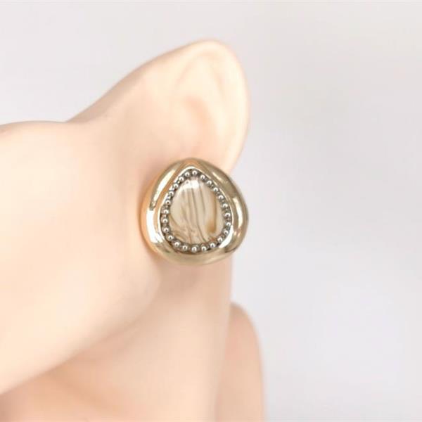 RHINESTONE TEARDROP STUD EARRING