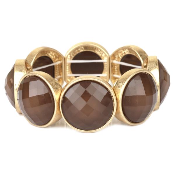 EPOXY STONE ELASTIC BRACELET
