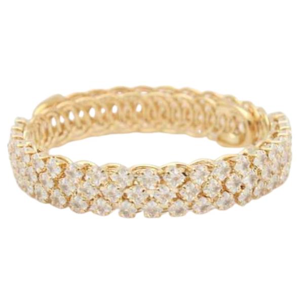 CZ OVAL LINK STRETCH BRACELET