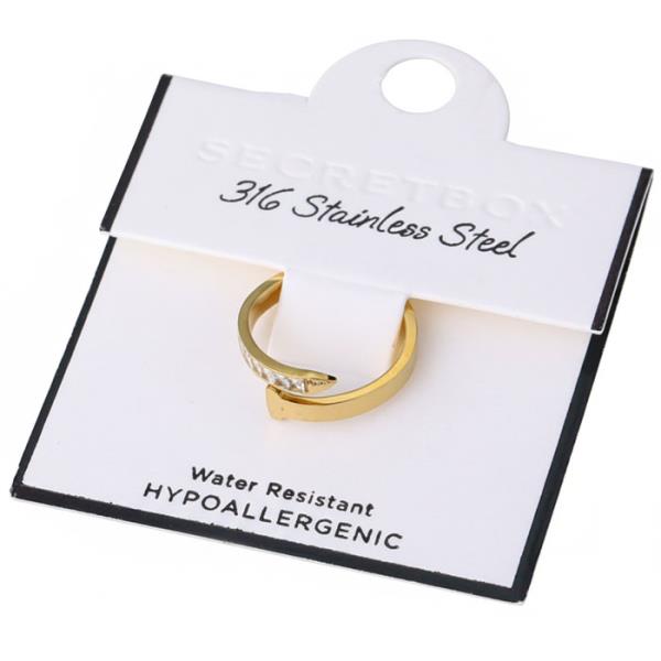 STAINLESS STEEL NAIL OPEN RING
