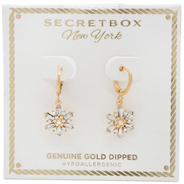 GOLD DIPPED SNOW FLAKE EARRING