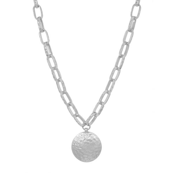 18MM TX OVAL LG CH 1.5" HM ROUND PENDANT NECKLACE