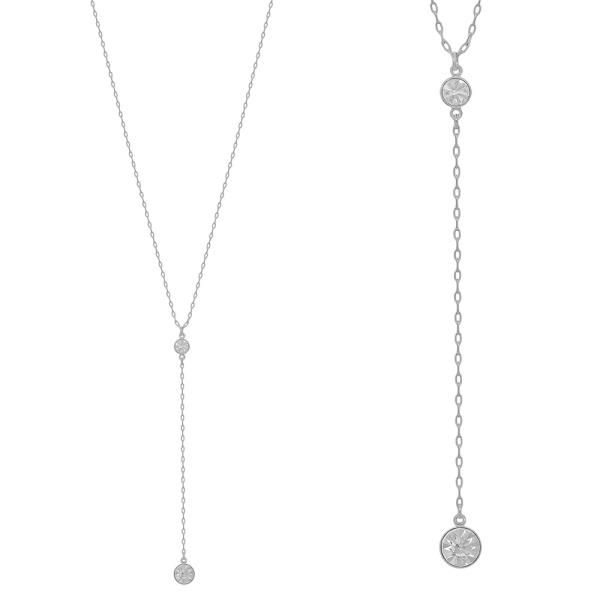 18MM ROUND PENDANT NECKLACE