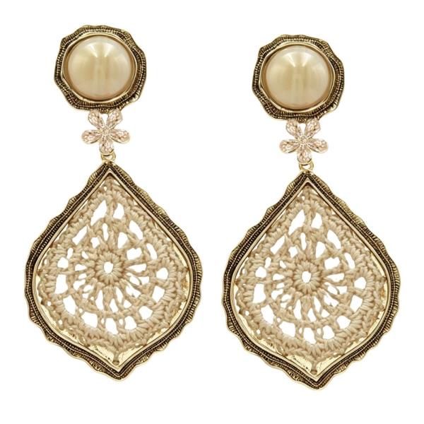 FILIGREE TEARDROP DANGLE EARRING