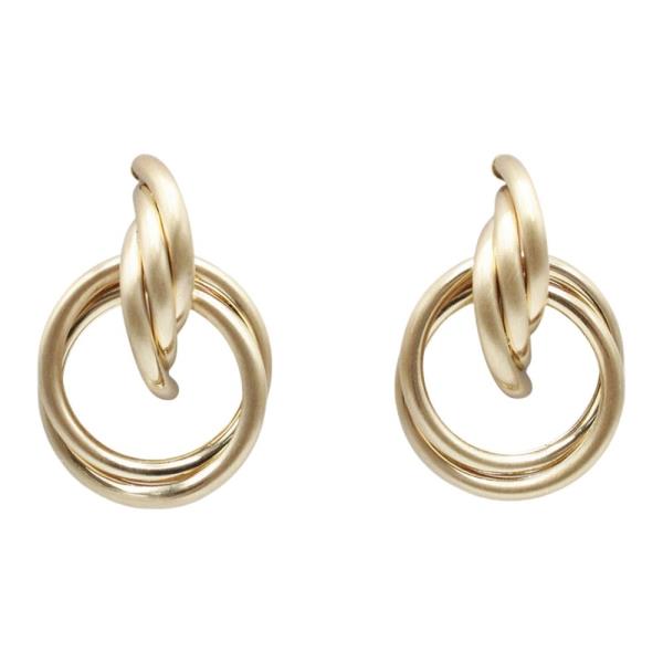 LINK CIRCLE DROP EARRING