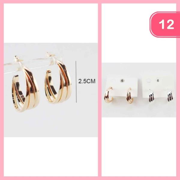 HOOP EARRING (12 UNITS)