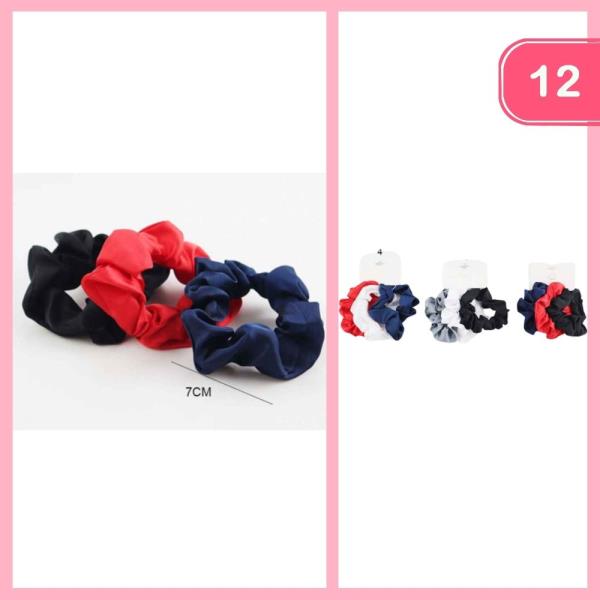 HAIR SCRUNCHIES (12 UNITS)