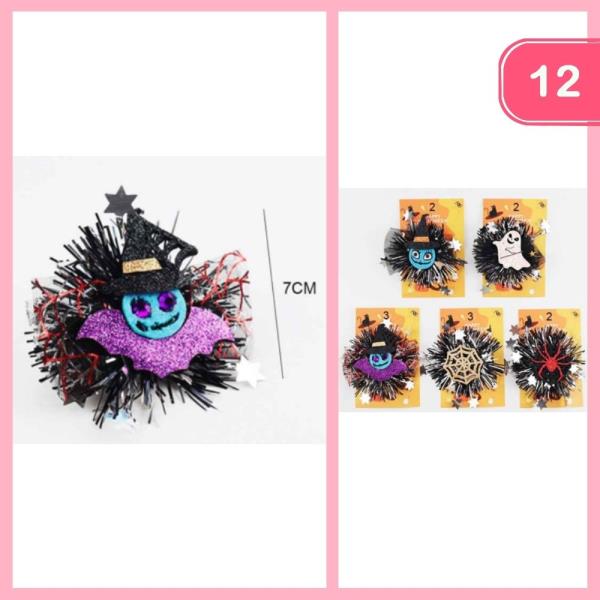 HALLOWEEN THEMED HAIR CLIP (12 UNITS)