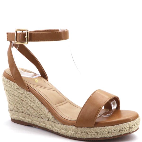 ONE BAND W ANKLE STRAP WEDGE