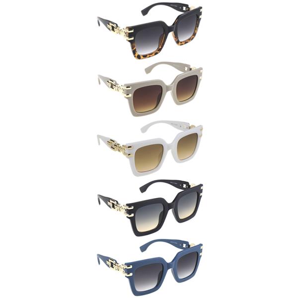 SQUARE CAT EYE SUNGLASSES 1DZ