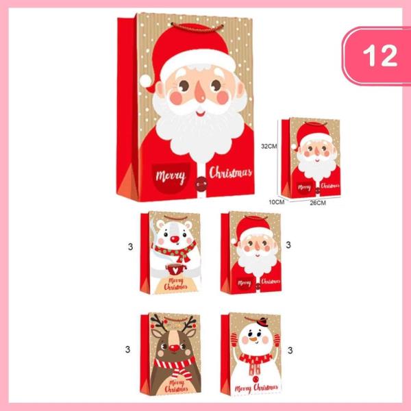 CHRISTMAS GIFT BAG (12 UNITS)