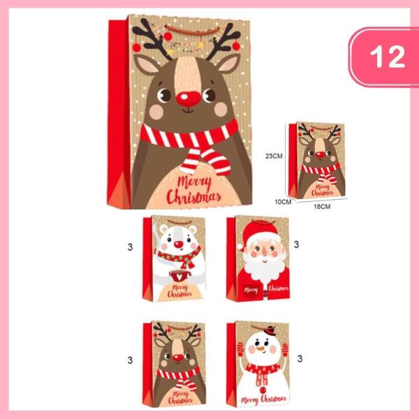 CHRISTMAS GIFT BAG (12 UNITS)