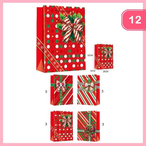 CHRISTMAS GIFT BAG (12 UNITS)