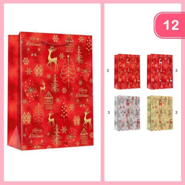 CHRISTMAS GIFT BAG (12 UNITS)