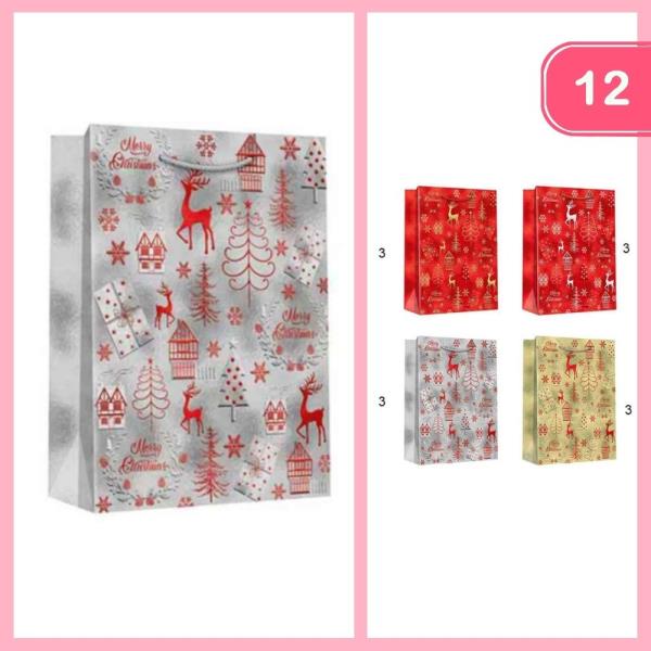 CHRISTMAS GIFT BAG (12 UNITS)
