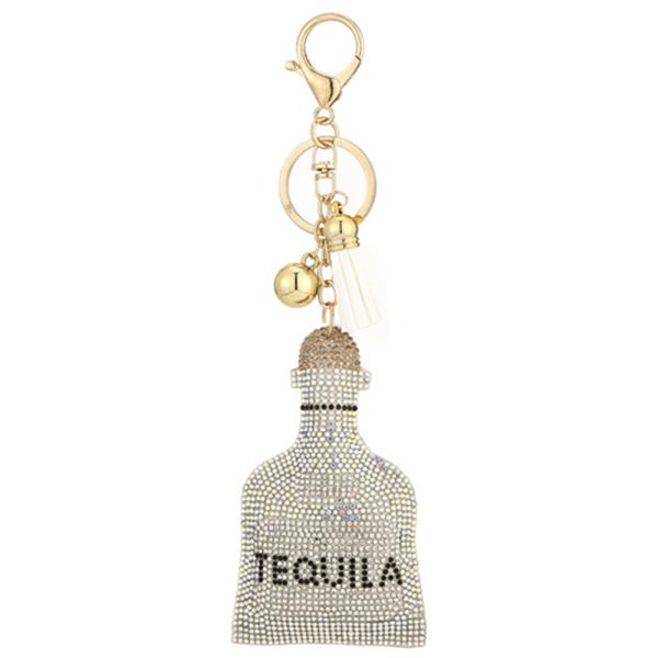 TEQUILA RHINESTONE KEYCHAIN