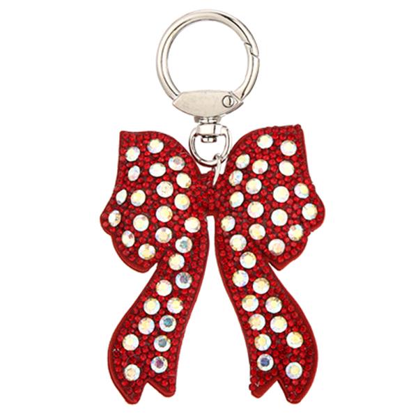 BOW RHINESTONE KEYCHAIN