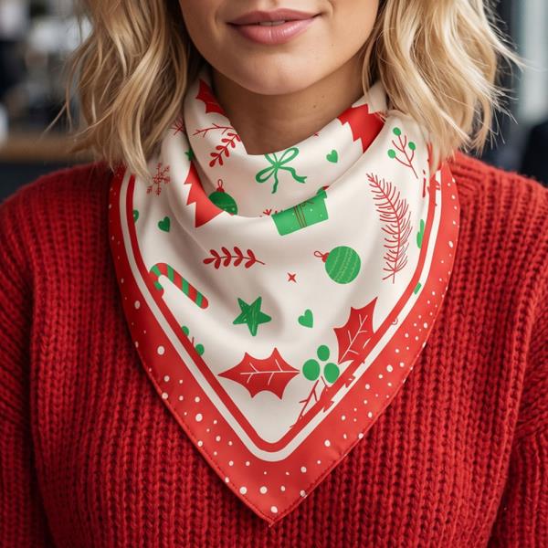 CHRISTMAS PRINT BANDANA