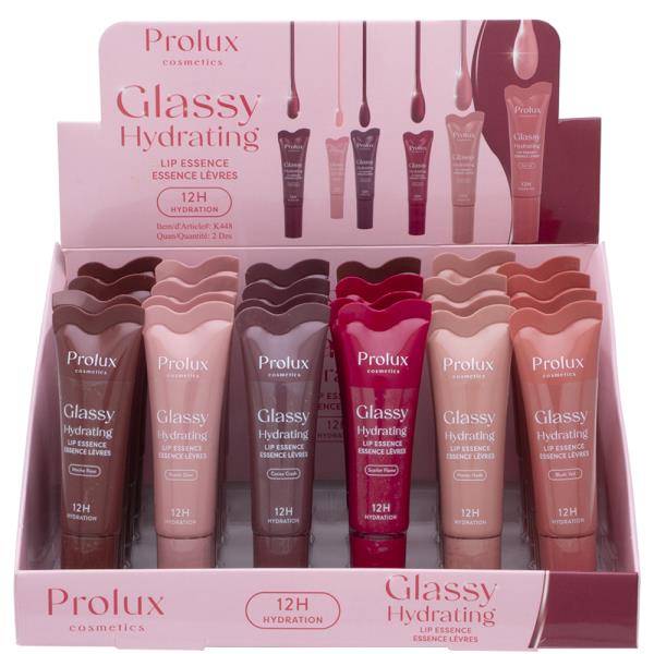 PROLUX GLASSY HYDRATING LIP ESSENCE (24 UNITS)