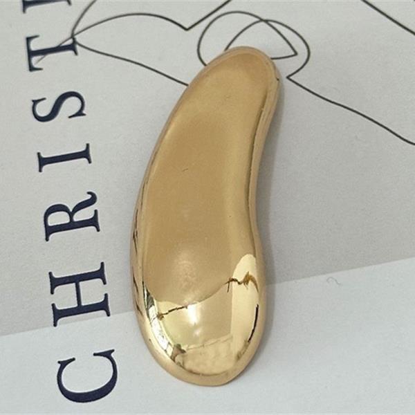 METAL OVAL BROOCH