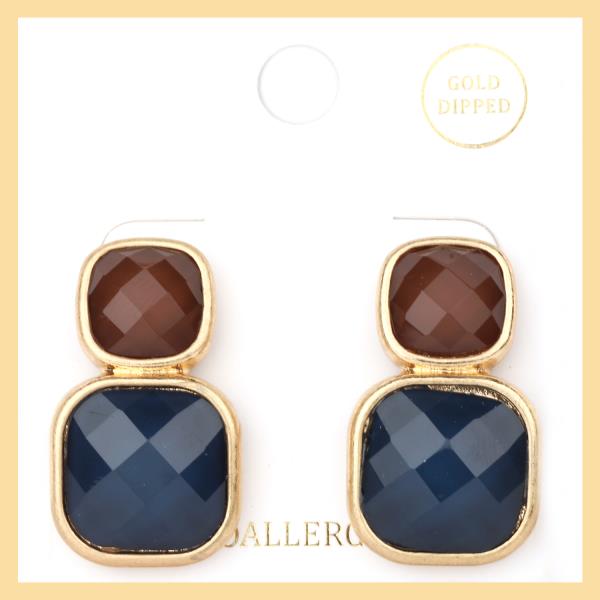 EPOXYSTONE POST EARRING