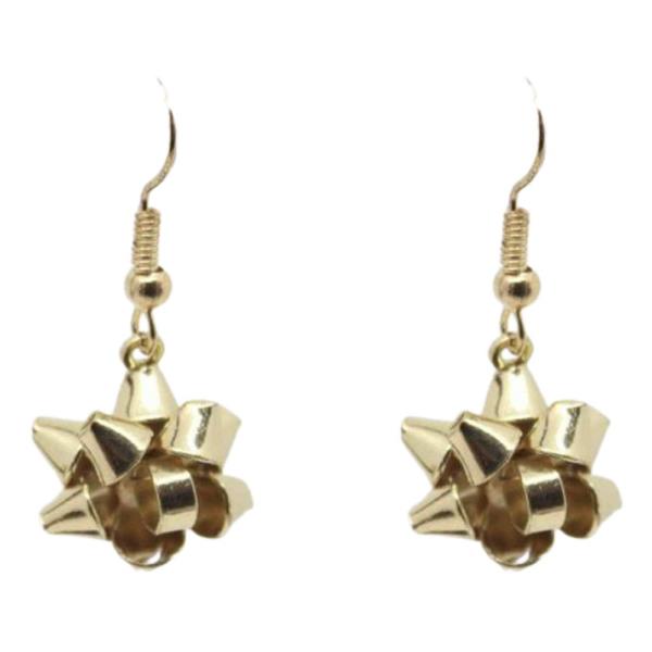 CHRISTMAS GIFT BOW DROP EARRING