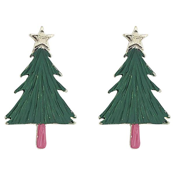 CHRISTMAS TREE STUD EARRING