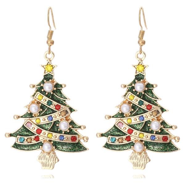 CHRISTMAS TREE DROP EARRING
