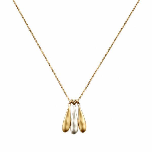 METAL TEARDROP PENDANT NECKLACE