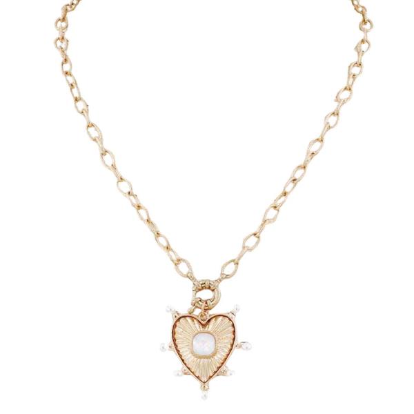 HEART LOCK PENDANT NECKLACE