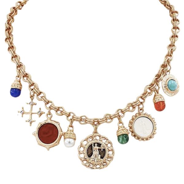 MULTI CHARM CHAIN NECKLACE