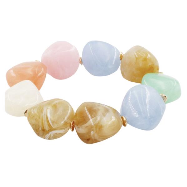 CHUNKY STONE BEADED BRACELET