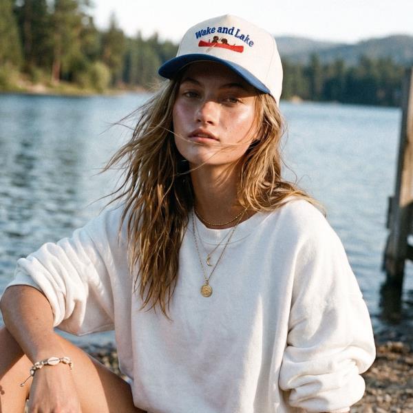 CC WAKE AND LAKE TRUCKER HAT