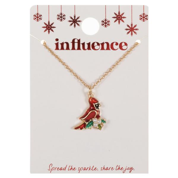 CARDINAL PEARL HOLLY SHORT NECKLACE