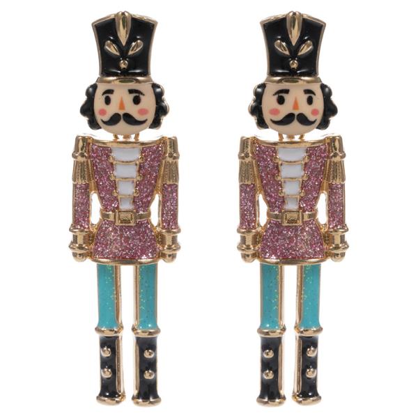 CHRISTMAS NUTCRACKER EARRING