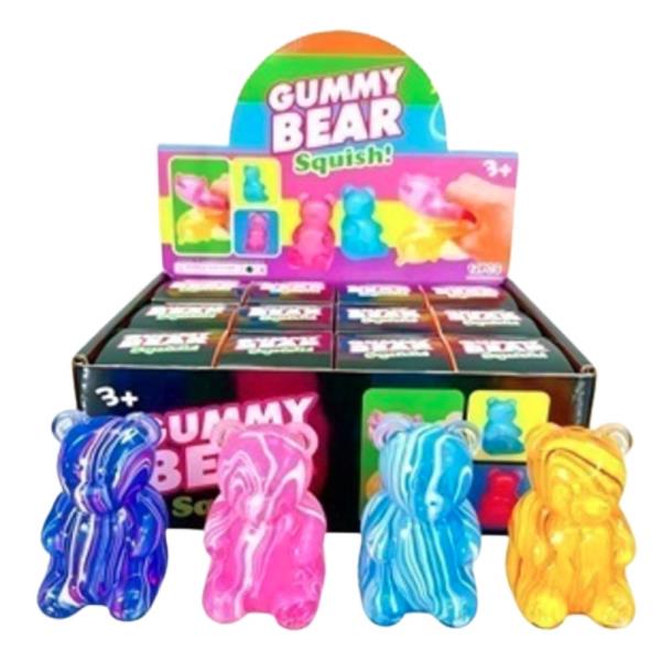 TEDDY BEAR SQUISHY SQUEEZE TOY (12 UNITS)