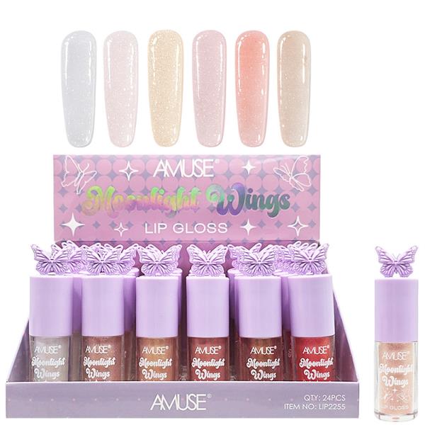 AMUSE MOONLIGHT WINGS LIP GLOSS (24 UNITS)