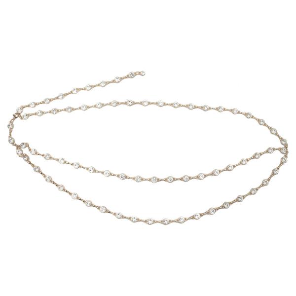 DOTTED TEXTURE WAVE RS GEM BELT