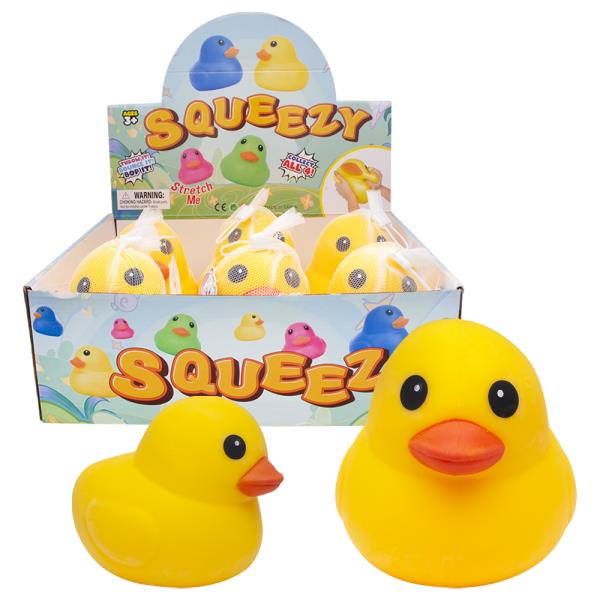DUCK SQUISHY SQUEEZE TOY (6 UNITS)